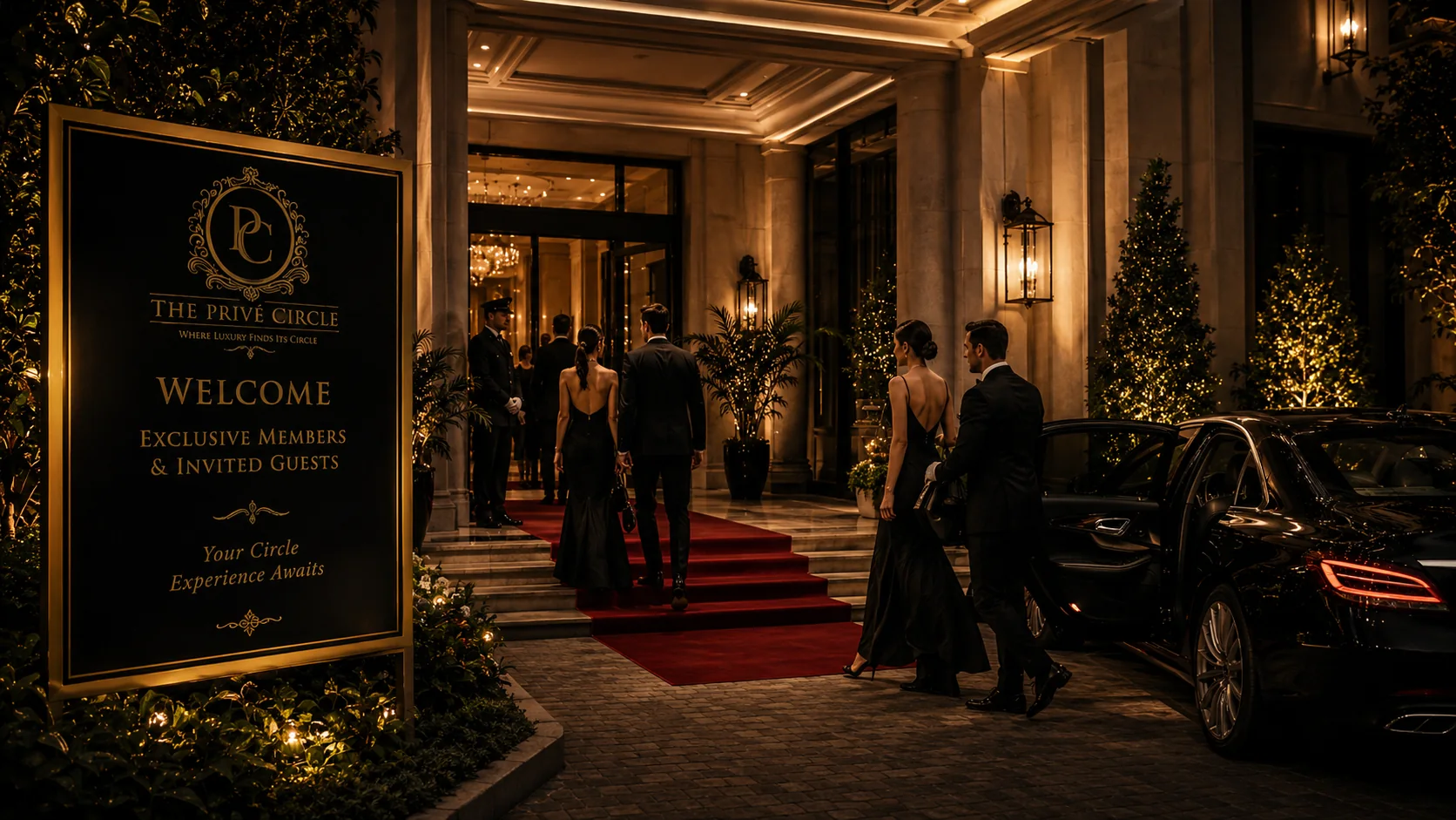 Red carpet arrival